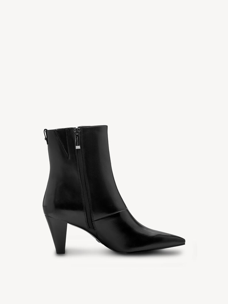 bootie in pelle - nero 1-25364-45-001 compra tamaris stivaletti online