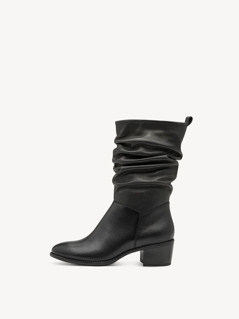bootie in pelle - nero 1-25379-45-003 compra tamaris stivaletti online