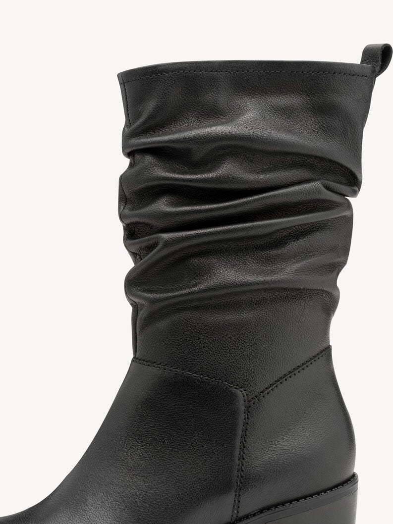 bootie in pelle - nero 1-25379-45-003 compra tamaris stivaletti online