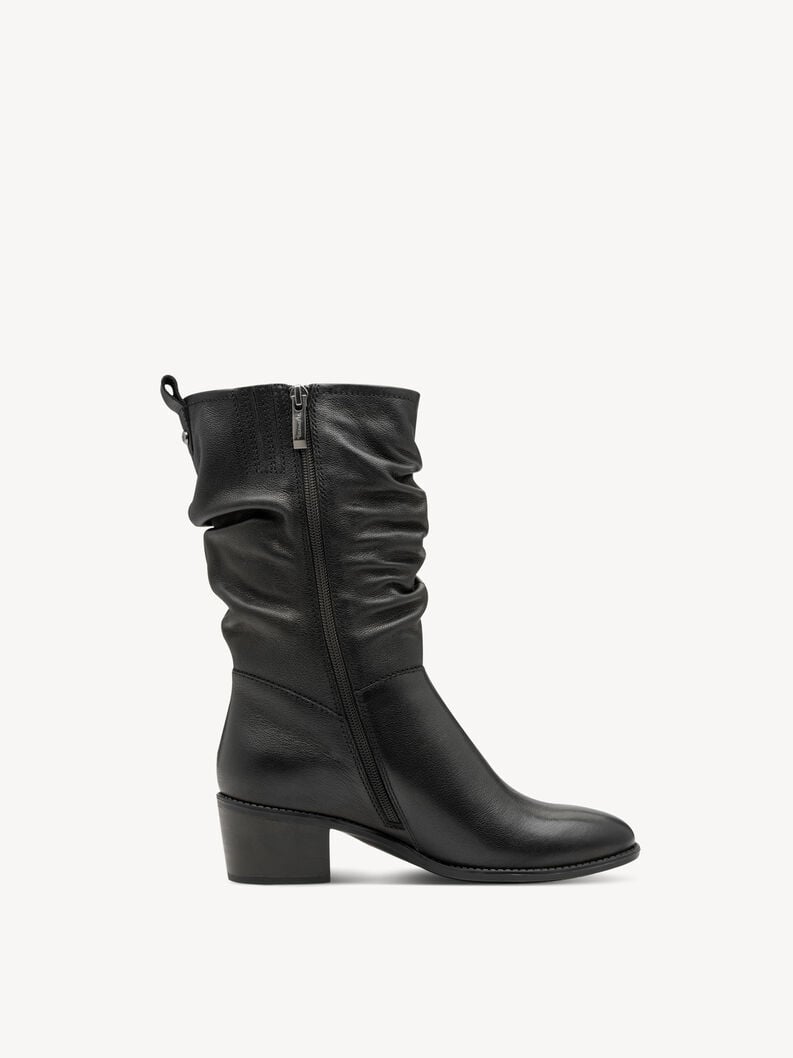bootie in pelle - nero 1-25379-45-003 compra tamaris stivaletti online
