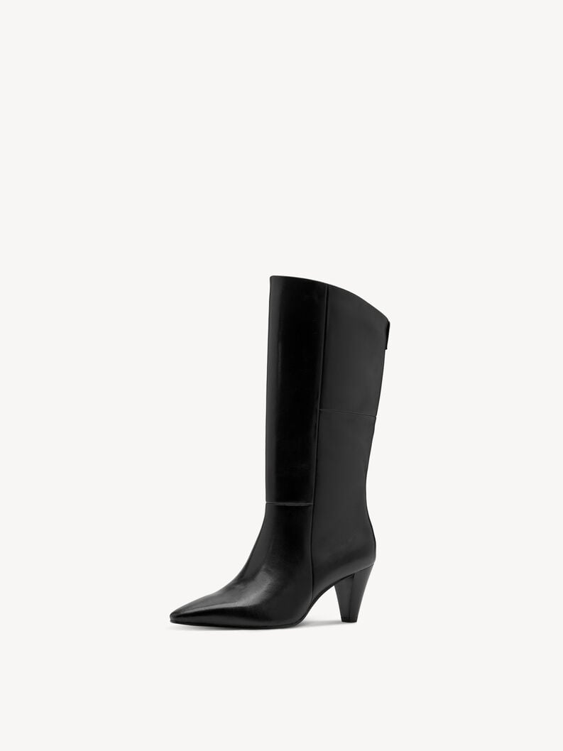 bootie in pelle - nero 1-25384-45-003 compra tamaris stivaletti online