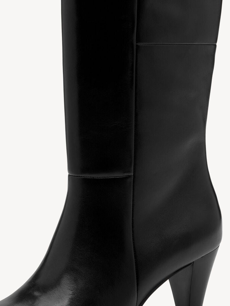 bootie in pelle - nero 1-25384-45-003 compra tamaris stivaletti online