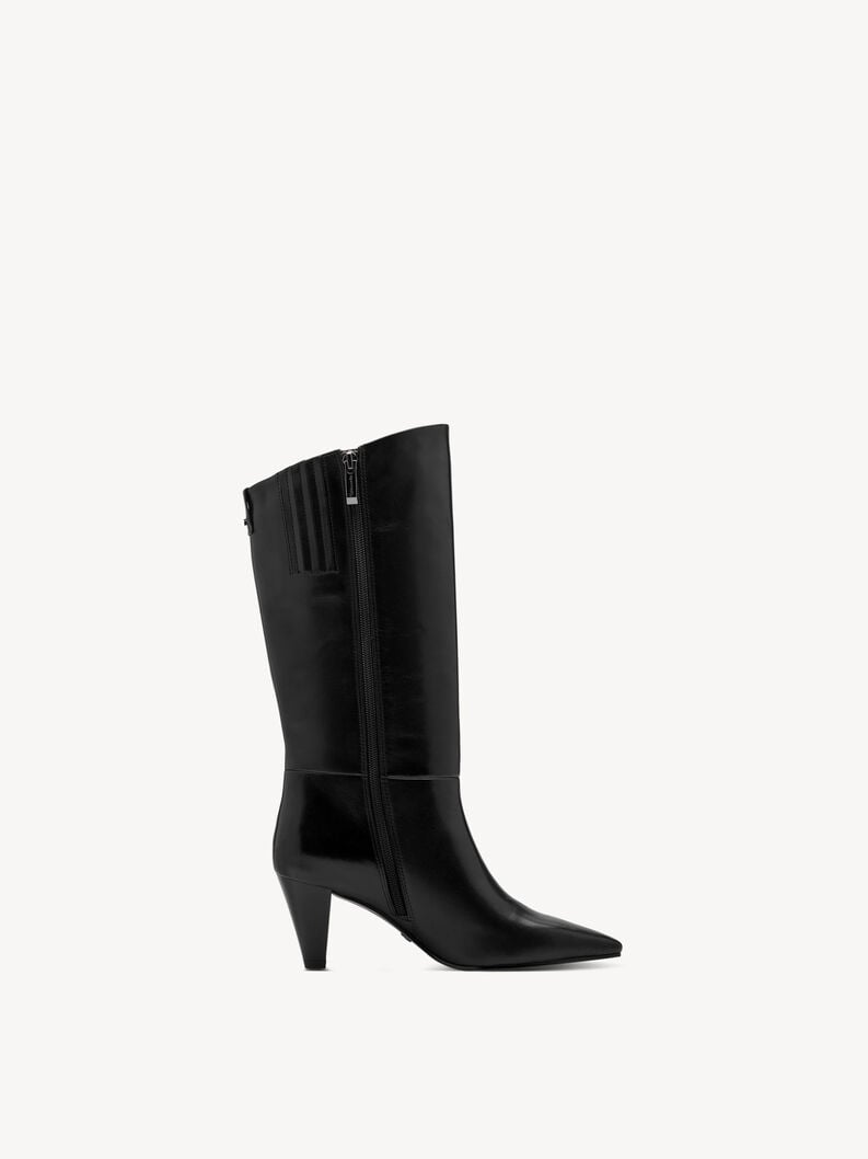 bootie in pelle - nero 1-25384-45-003 compra tamaris stivaletti online