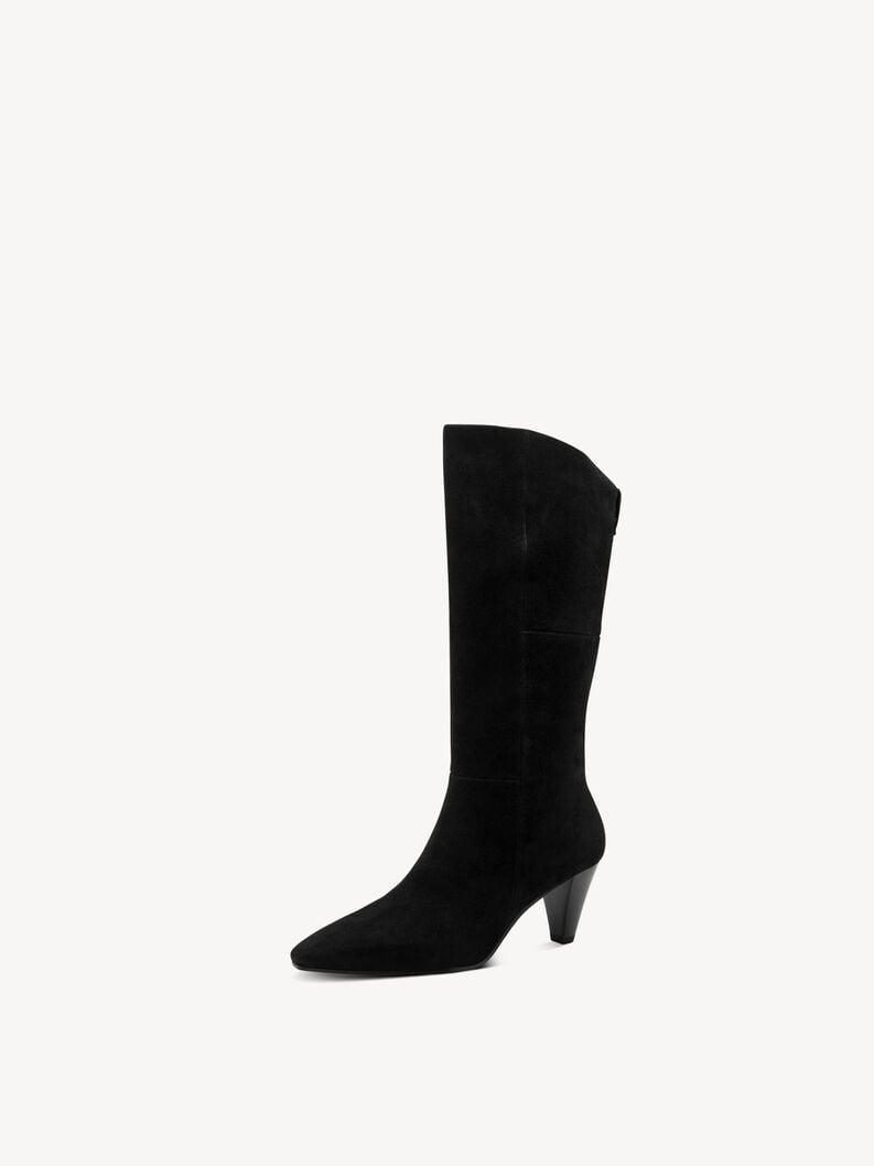 bootie in pelle - nero 1-25384-45-004 compra tamaris stivaletti online
