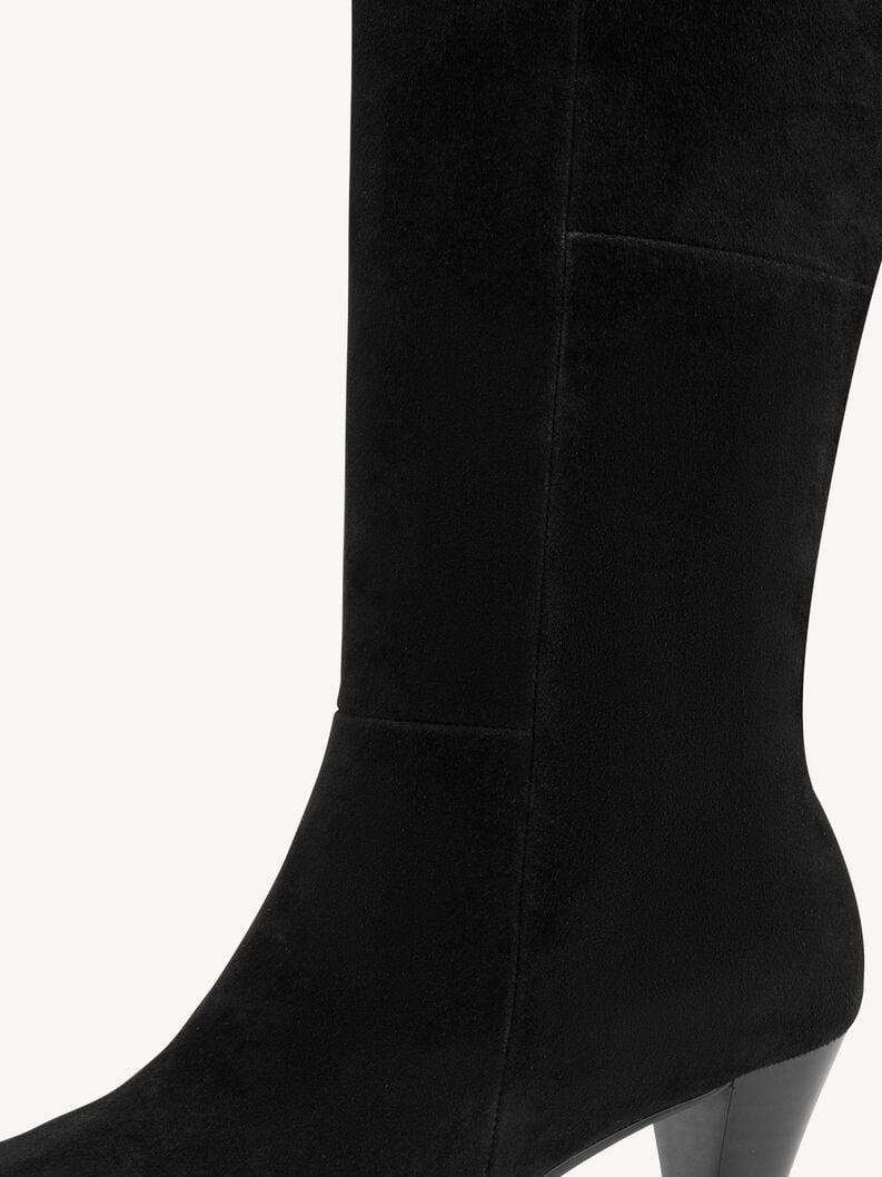 bootie in pelle - nero 1-25384-45-004 compra tamaris stivaletti online