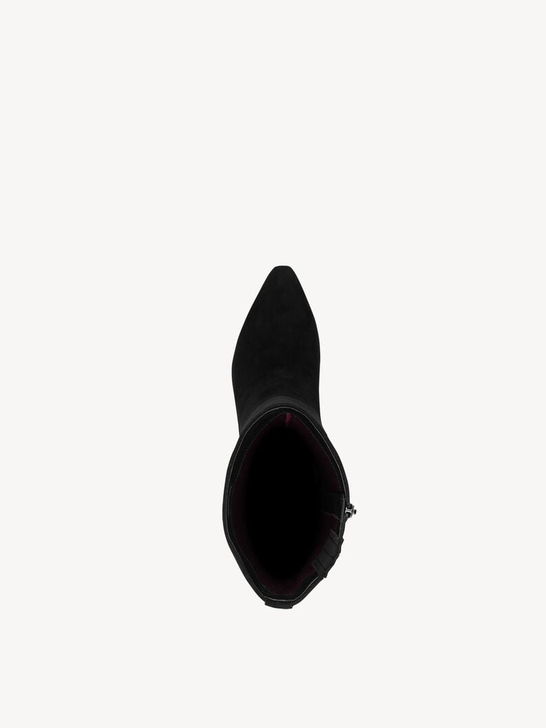 bootie in pelle - nero 1-25384-45-004 compra tamaris stivaletti online
