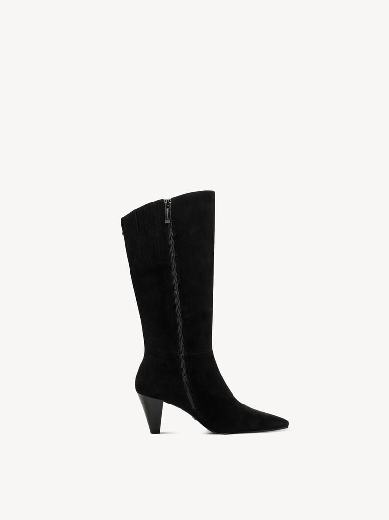 bootie in pelle - nero 1-25384-45-004 compra tamaris stivaletti online