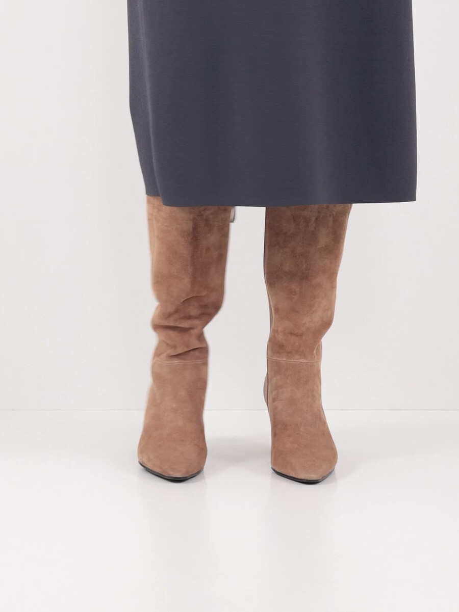 bootie in pelle - marrone 1-25384-45-435 compra tamaris stivaletti online