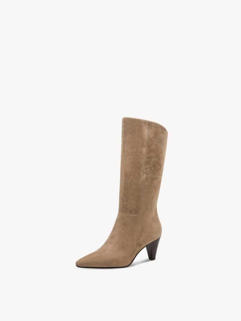 bootie in pelle - marrone 1-25384-45-435 compra tamaris stivaletti online