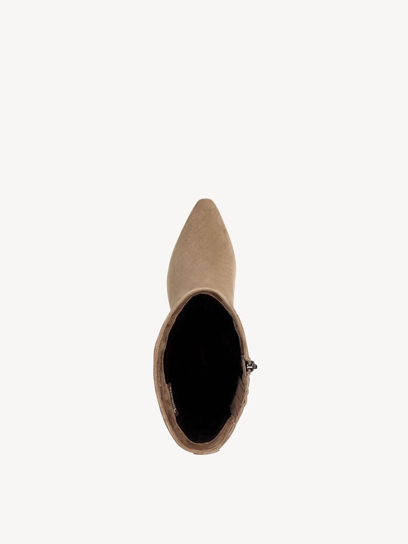 bootie in pelle - marrone 1-25384-45-435 compra tamaris stivaletti online