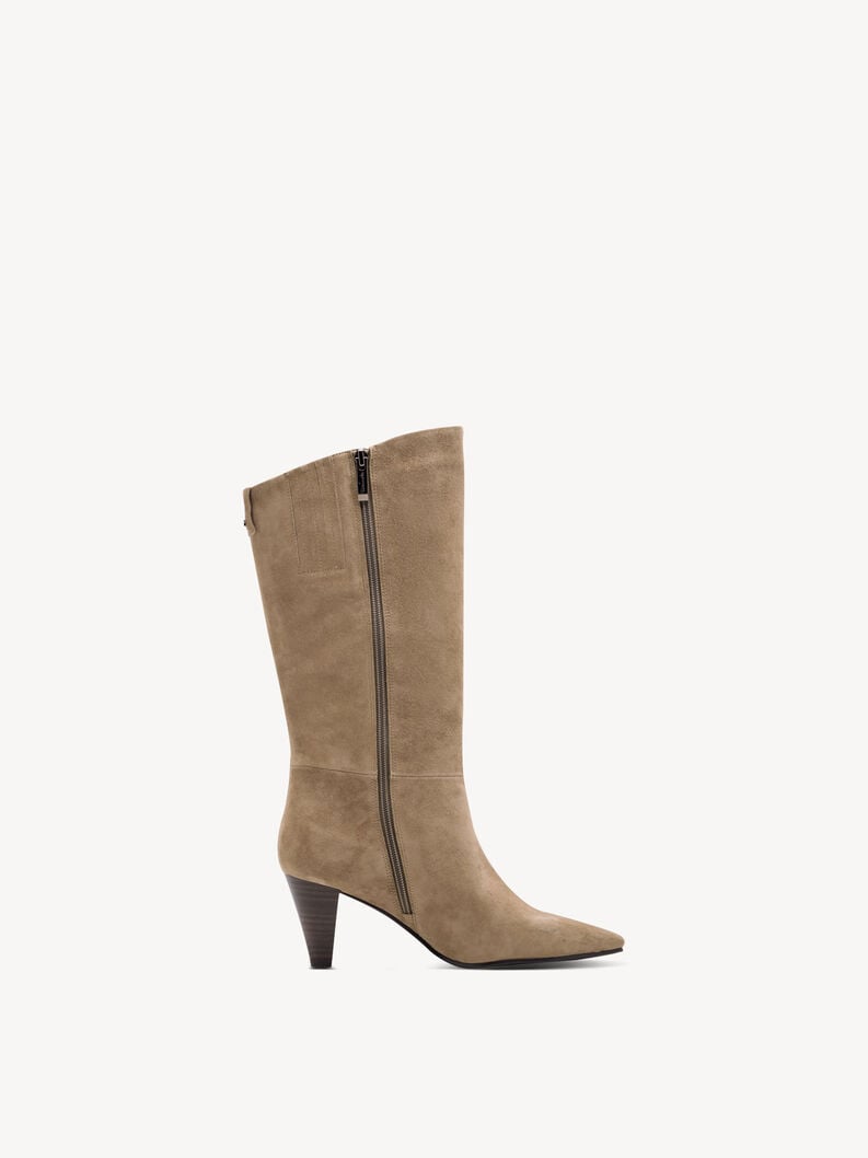 bootie in pelle - marrone 1-25384-45-435 compra tamaris stivaletti online