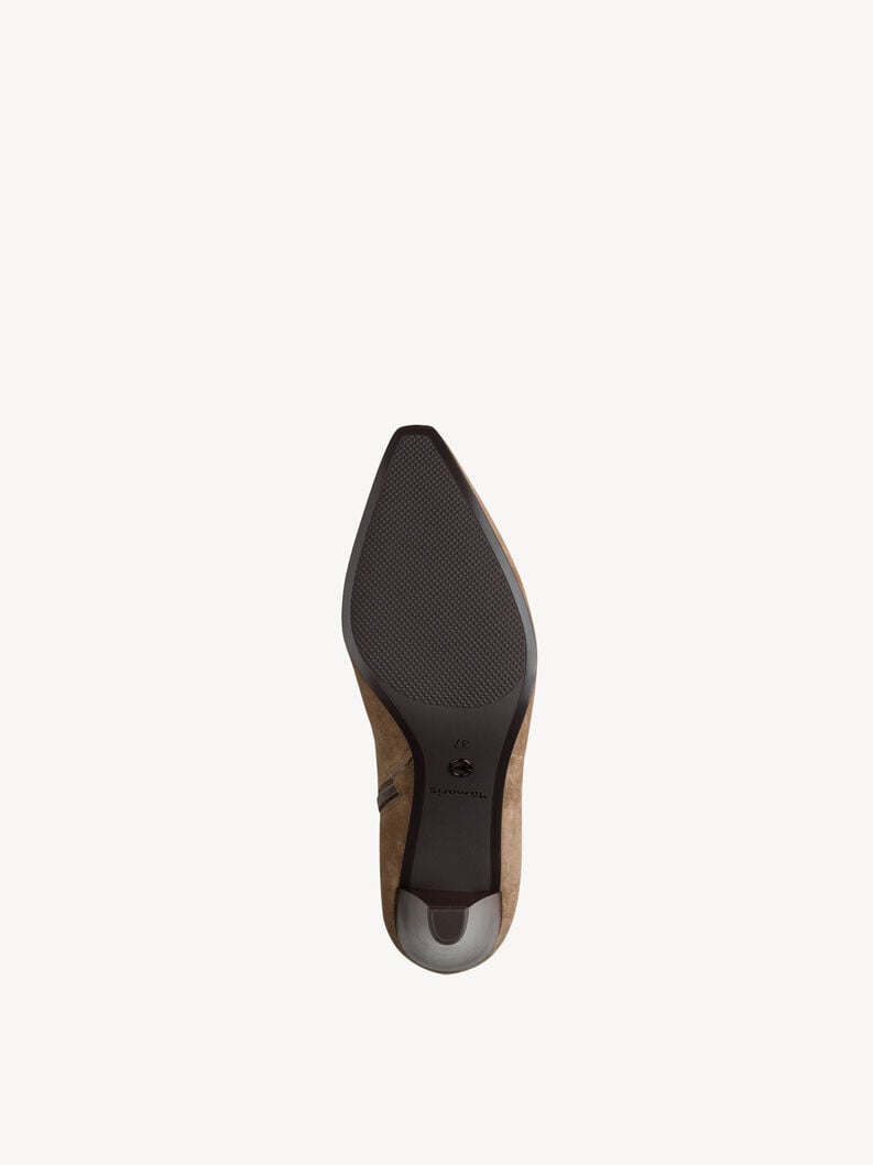 bootie in pelle - marrone 1-25384-45-435 compra tamaris stivaletti online