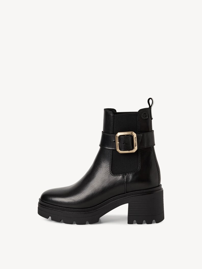 bootie in pelle - nero 1-25433-45-001 compra tamaris stivaletti online