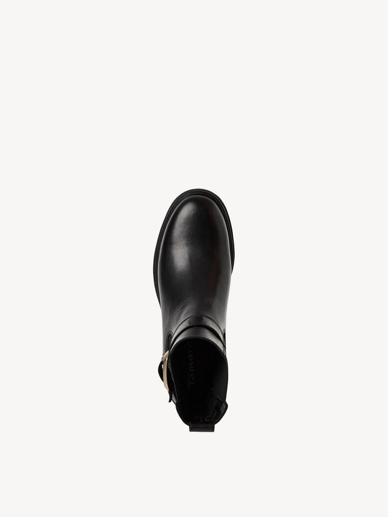 bootie in pelle - nero 1-25433-45-001 compra tamaris stivaletti online