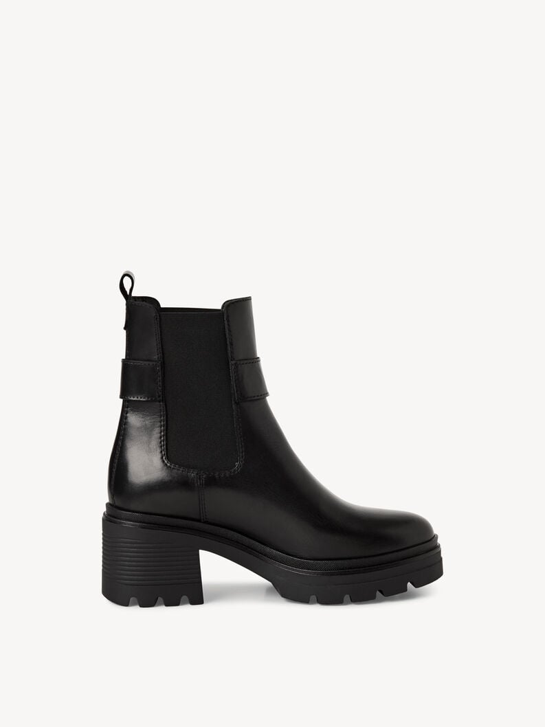 bootie in pelle - nero 1-25433-45-001 compra tamaris stivaletti online