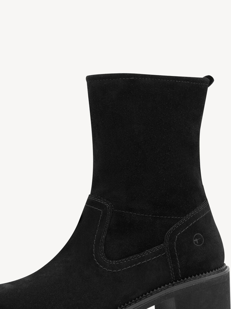 bootie in pelle - nero 8-85302-45-001 compra tamaris ampia stivaletti online
