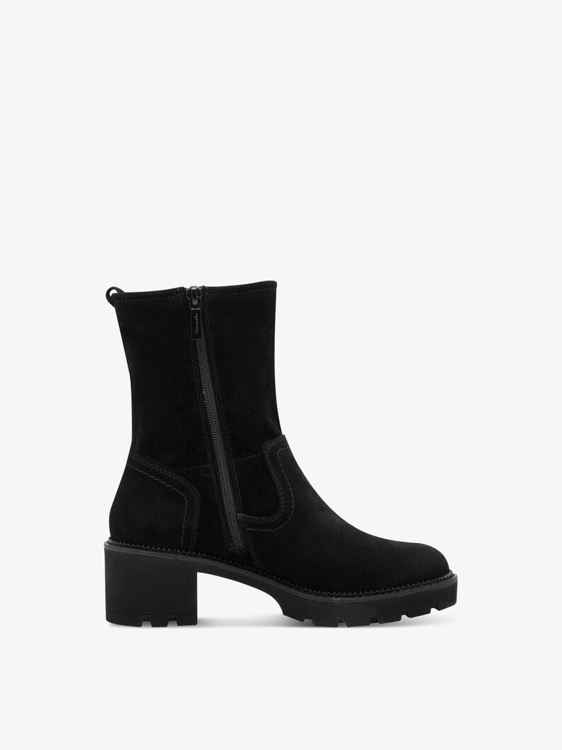 bootie in pelle - nero 8-85302-45-001 compra tamaris ampia stivaletti online