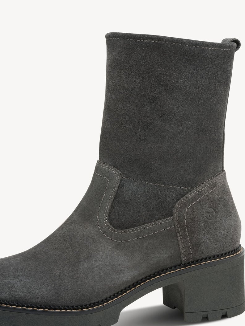 bootie in pelle - grigio 8-85302-45-215 compra tamaris ampia stivaletti online