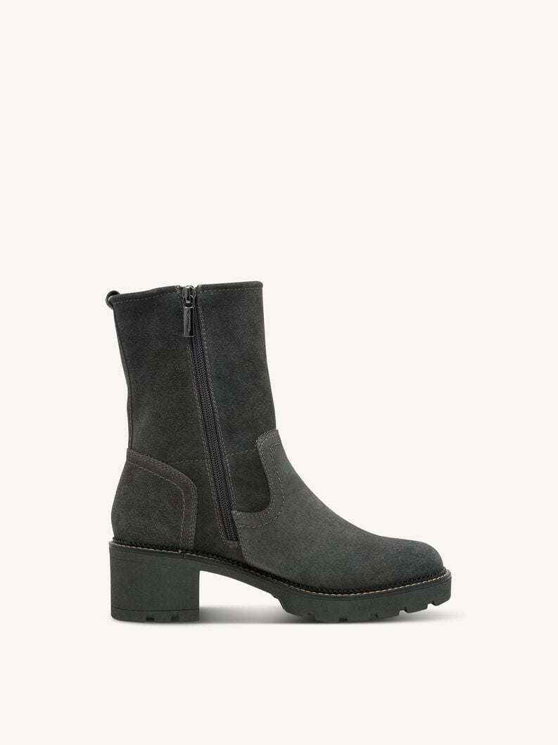 bootie in pelle - grigio 8-85302-45-215 compra tamaris ampia stivaletti online