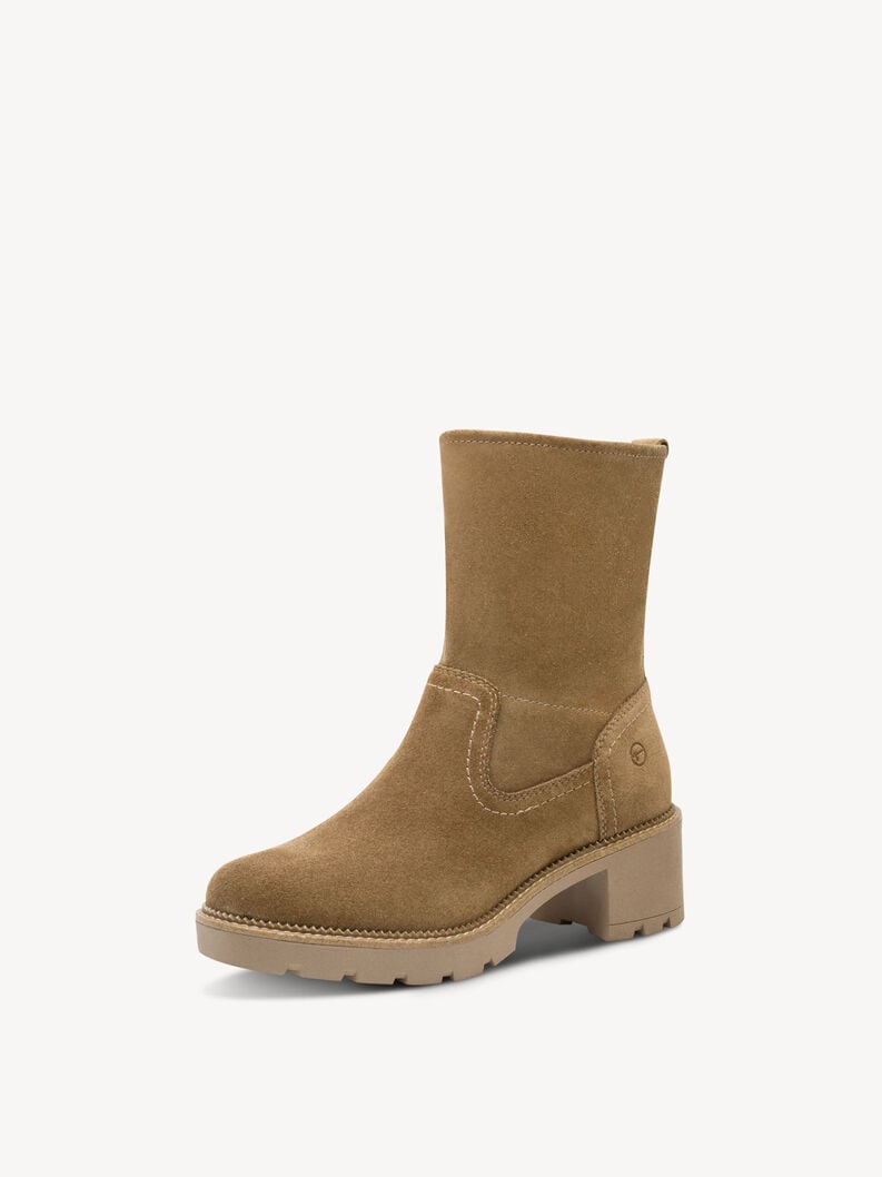 bootie in pelle - marrone 8-85302-45-365 compra tamaris ampia stivaletti online