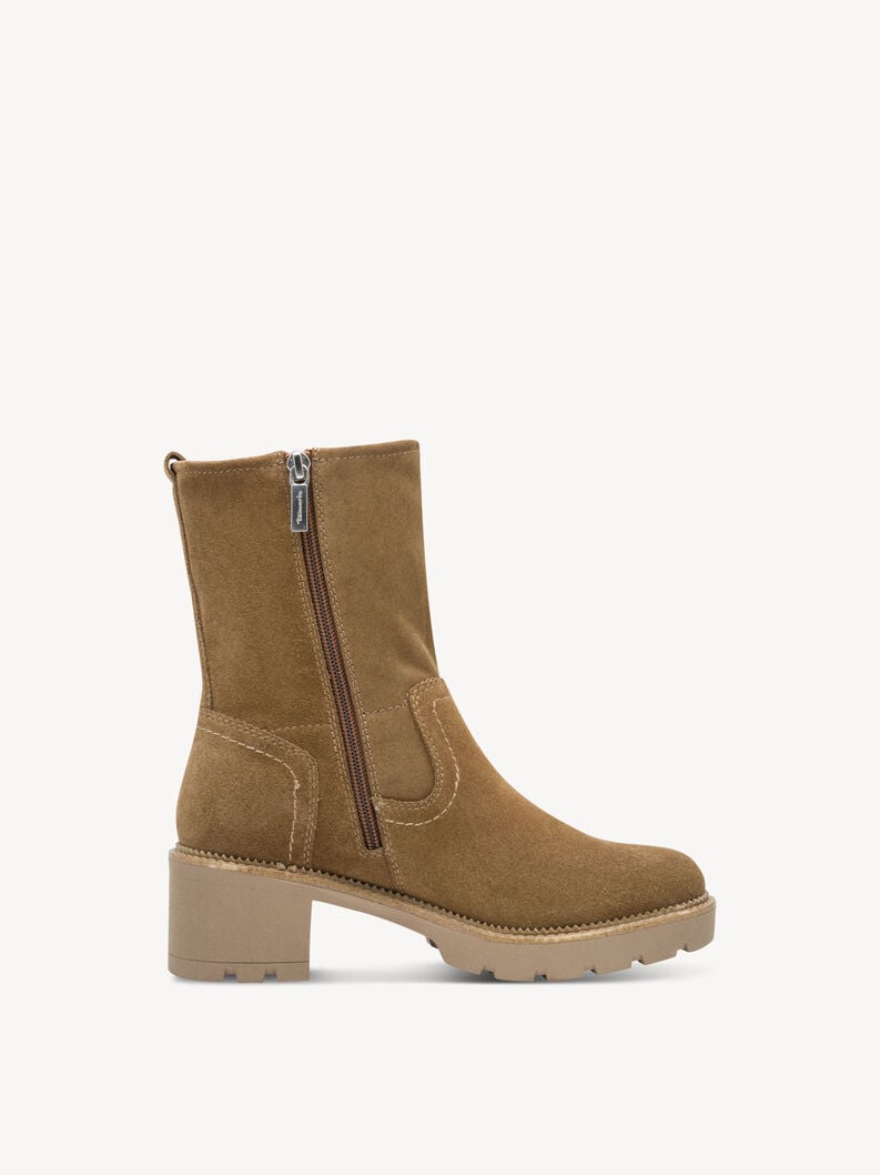 bootie in pelle - marrone 8-85302-45-365 compra tamaris ampia stivaletti online