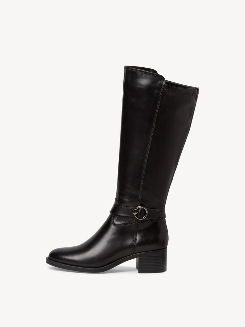 stivali in pelle - nero 1-25537-41-001 compra tamaris stivali online
