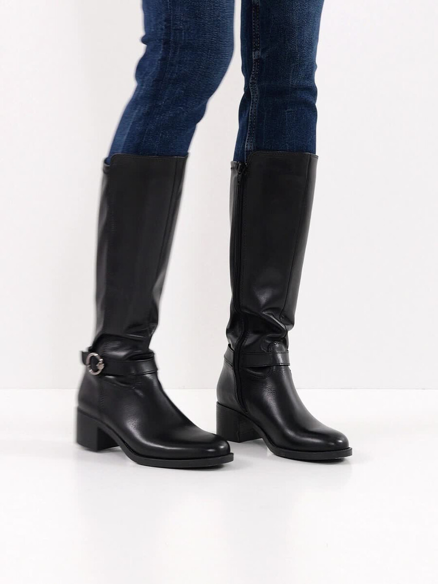 stivali in pelle - nero 1-25537-41-001 compra tamaris stivali online