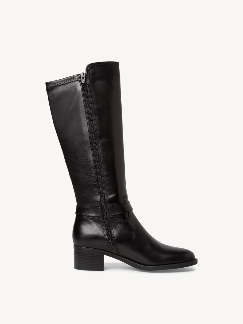stivali in pelle - nero 1-25537-41-001 compra tamaris stivali online