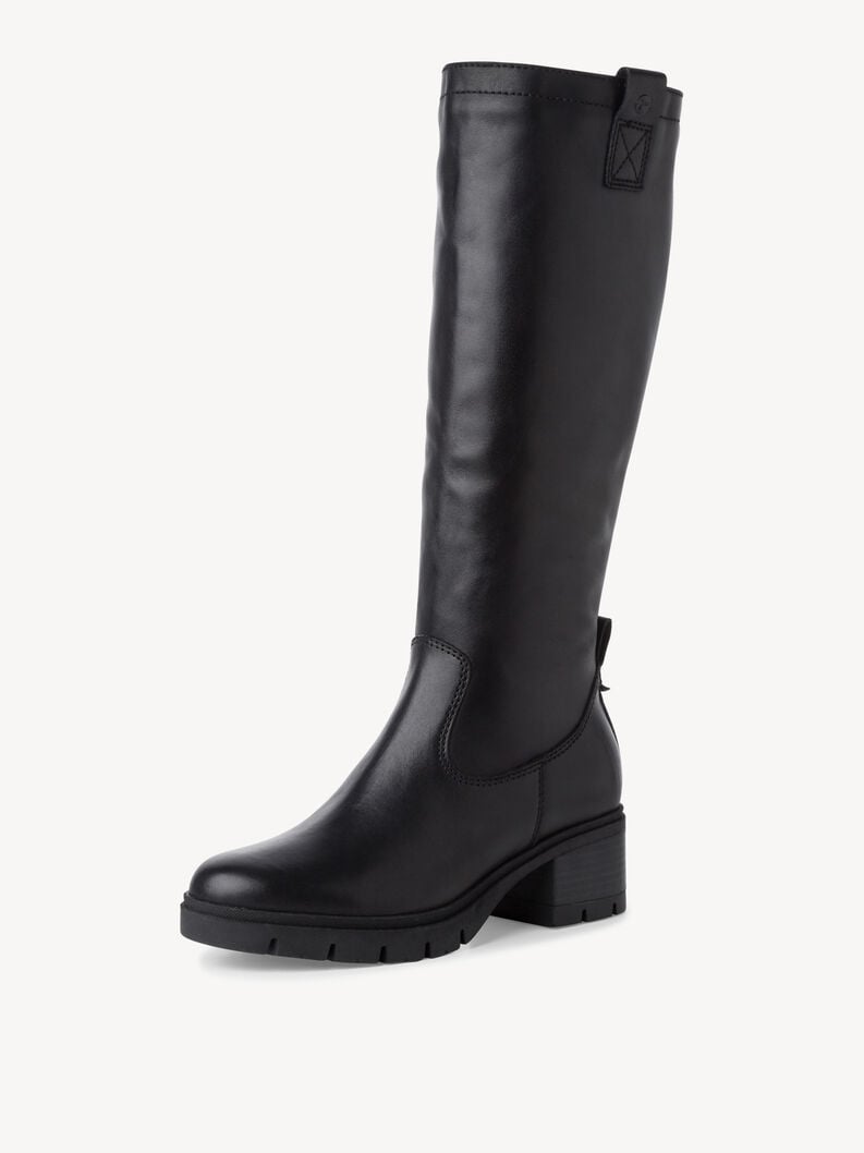 stivali in pelle - nero 1-25601-43-003 compra tamaris stivali online