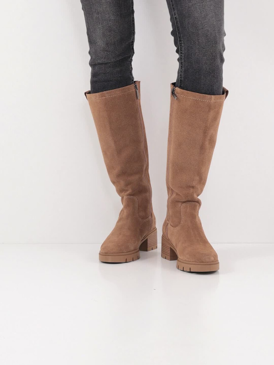 stivali in pelle - marrone 1-25601-43-300 compra tamaris stivali online