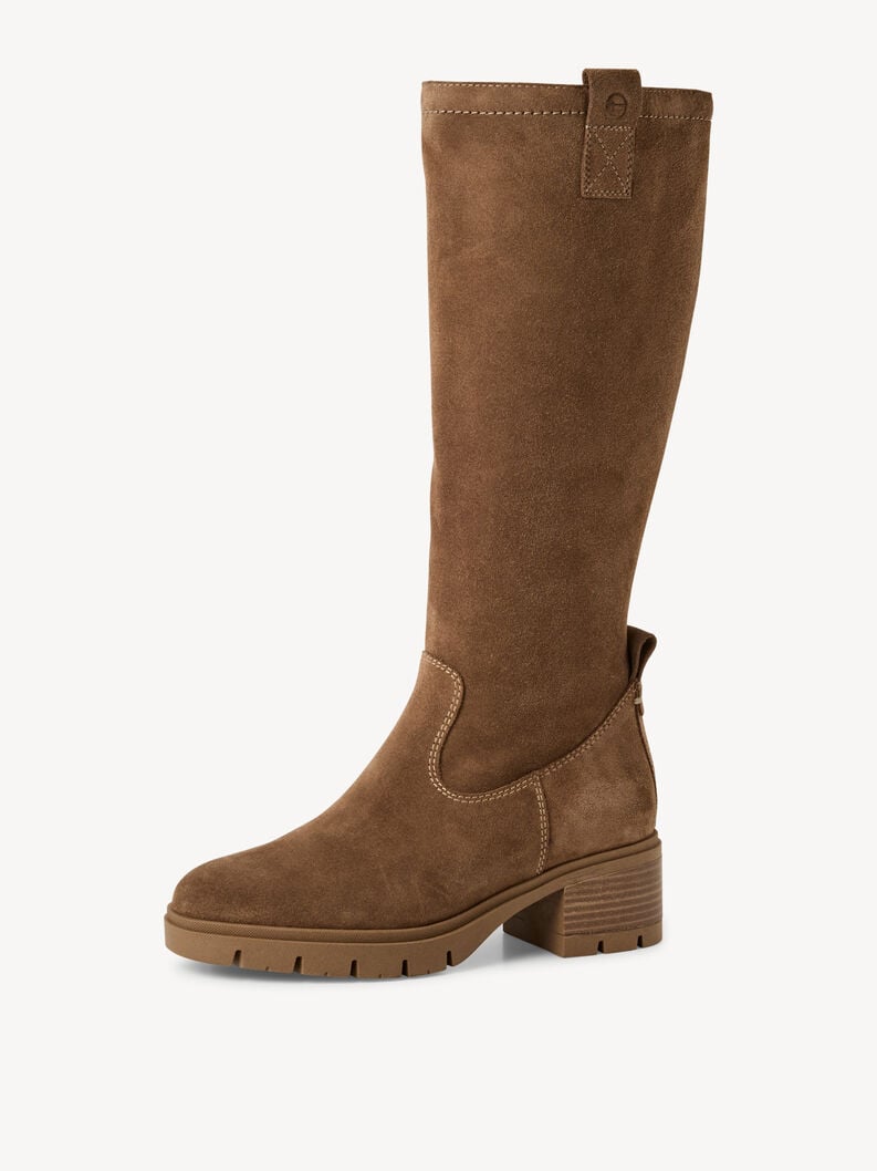 stivali in pelle - marrone 1-25601-43-300 compra tamaris stivali online