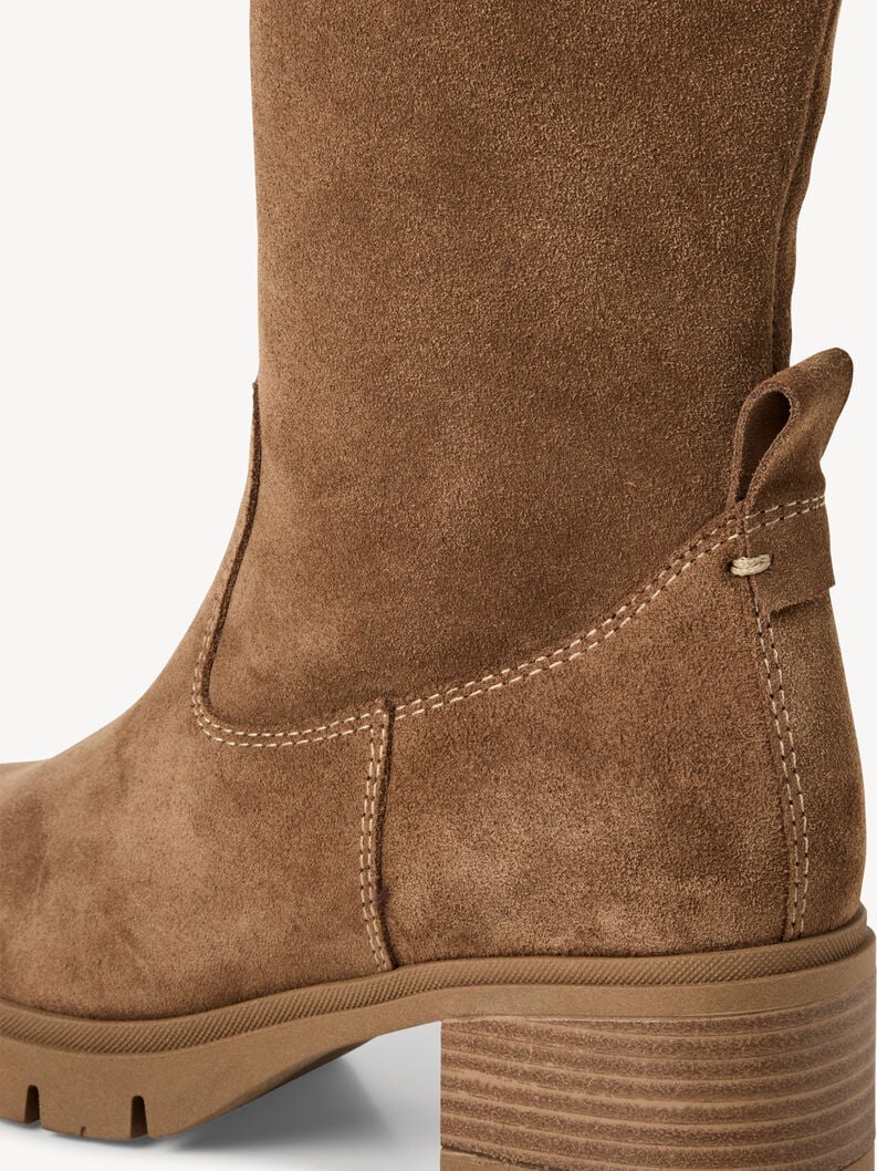 stivali in pelle - marrone 1-25601-43-300 compra tamaris stivali online
