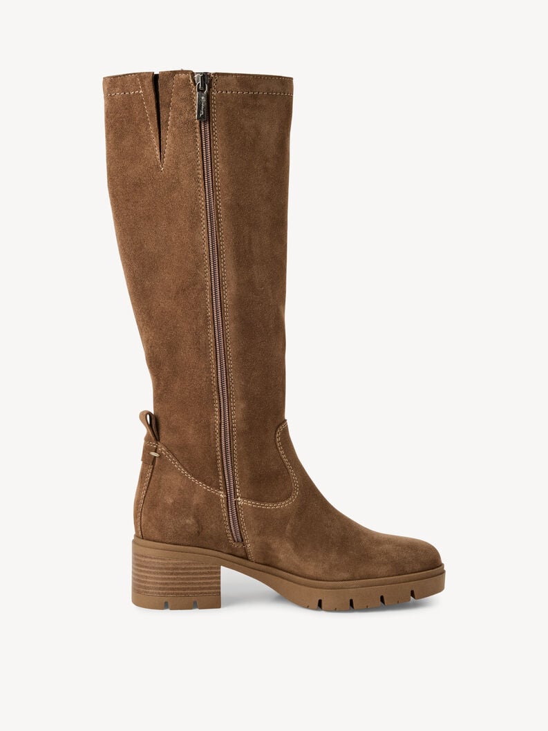 stivali in pelle - marrone 1-25601-43-300 compra tamaris stivali online