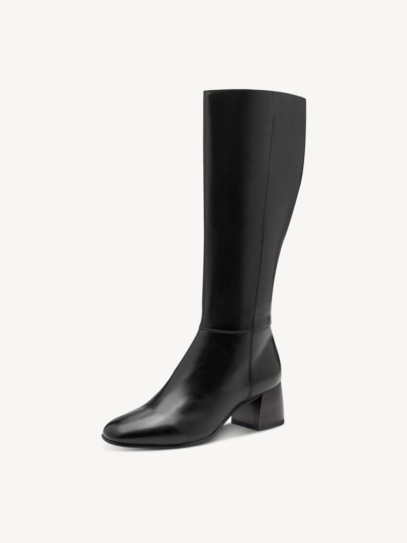 stivali in pelle - nero 1-25624-45-003 compra tamaris stivali online