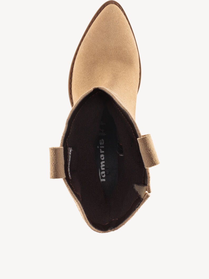 stivali in pelle - beige 1-25701-41-400 compra tamaris online
