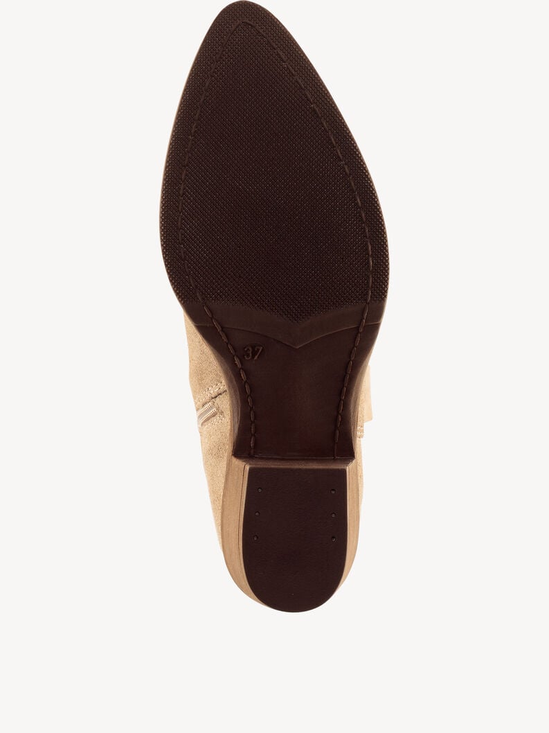 stivali in pelle - beige 1-25701-41-400 compra tamaris online