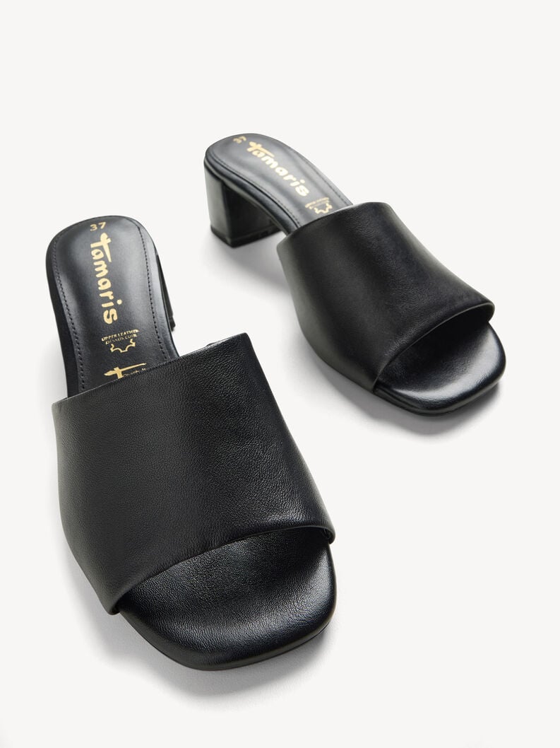 in pelle di mulo nero 1-27204-42-001 compra tamaris muli online