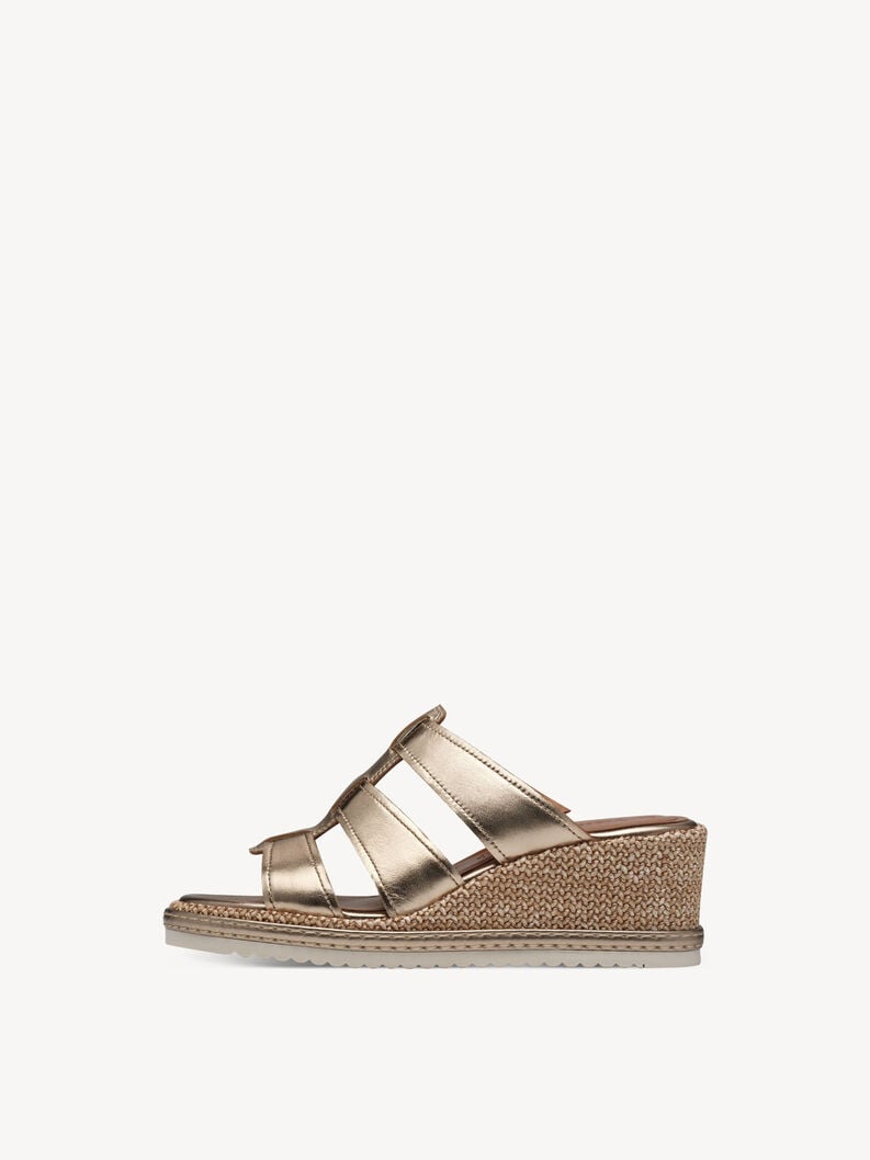 in pelle di mulo metallizzato 1-27217-44-900 compra tamaris muli online