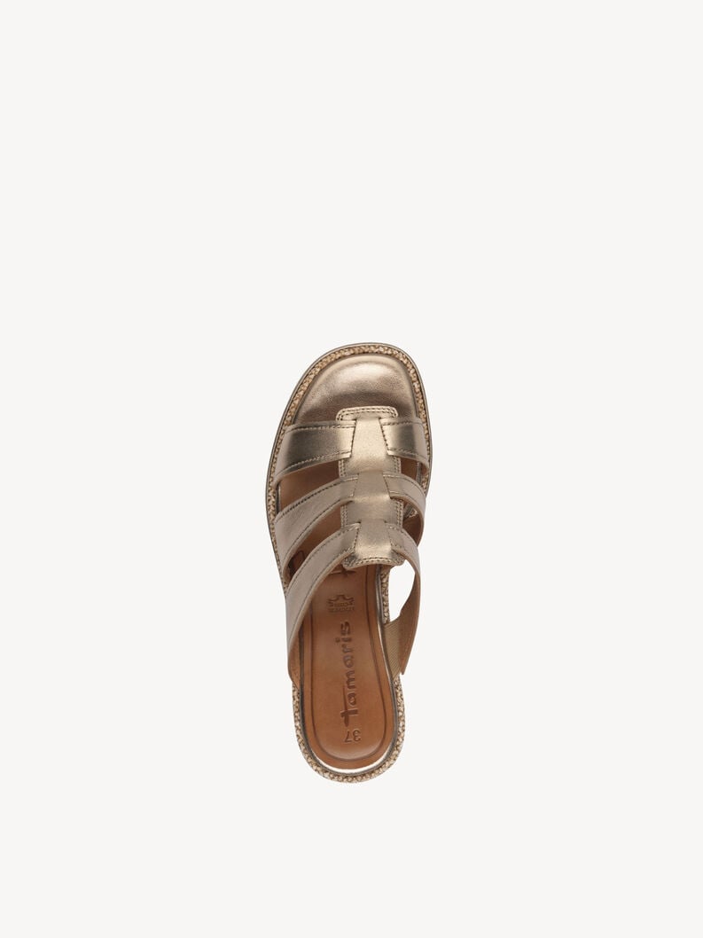 in pelle di mulo metallizzato 1-27217-44-900 compra tamaris muli online