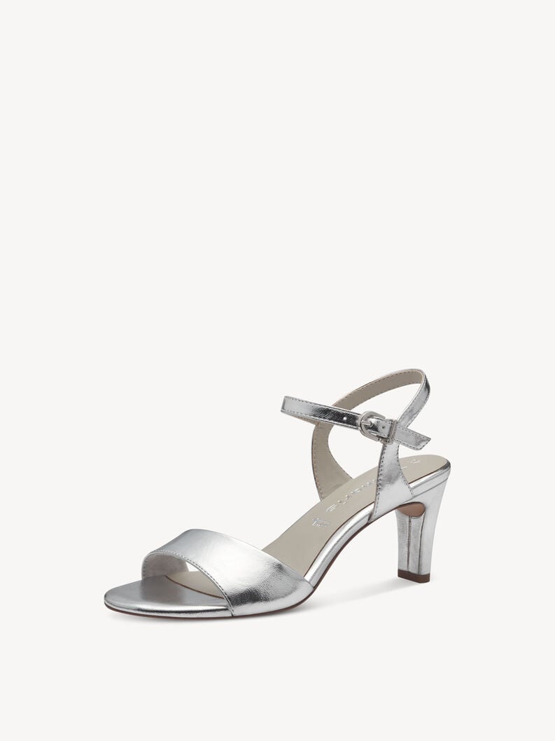 sandalo con tacco - argento 1-28008-42-941 compra tamaris sandali online