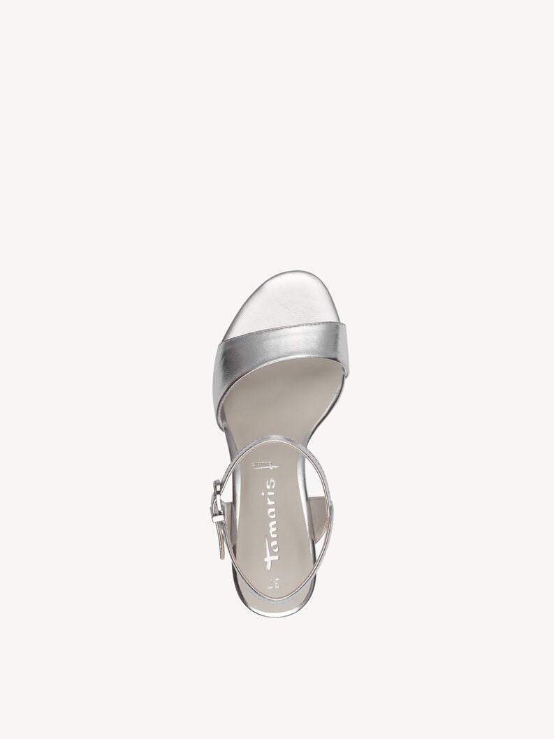 sandalo con tacco - argento 1-28008-42-941 compra tamaris sandali online