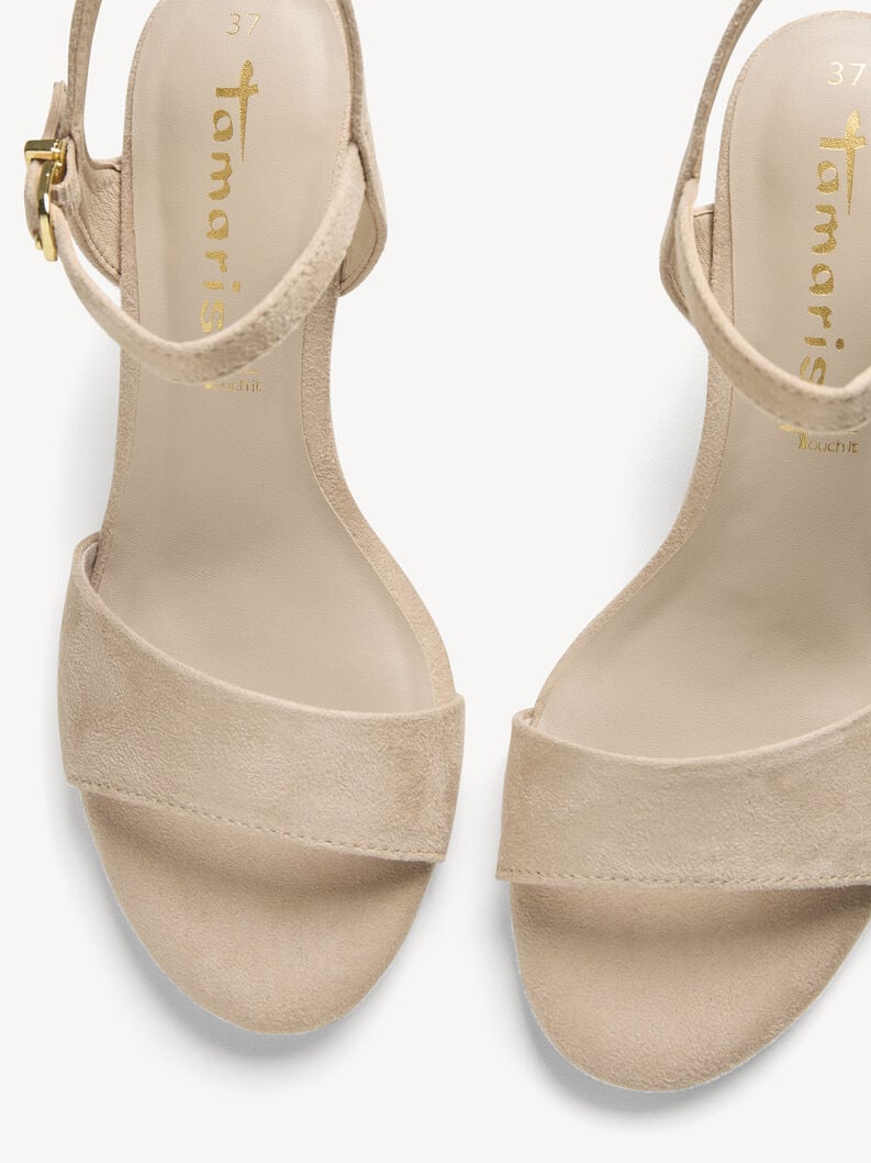 sandalo con tacco - beige 1-28028-42-400 compra tamaris sandali online