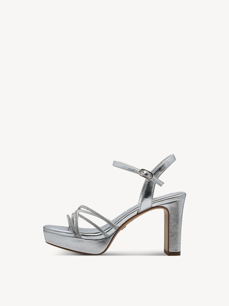 sandalo con tacco - argento 1-28036-42-941 compra tamaris sandali online