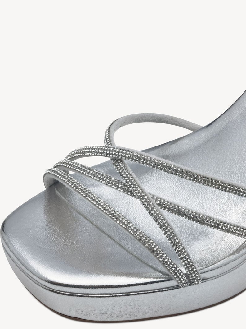 sandalo con tacco - argento 1-28036-42-941 compra tamaris sandali online