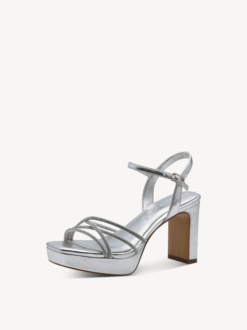 sandalo con tacco - argento 1-28036-42-941 compra tamaris sandali online