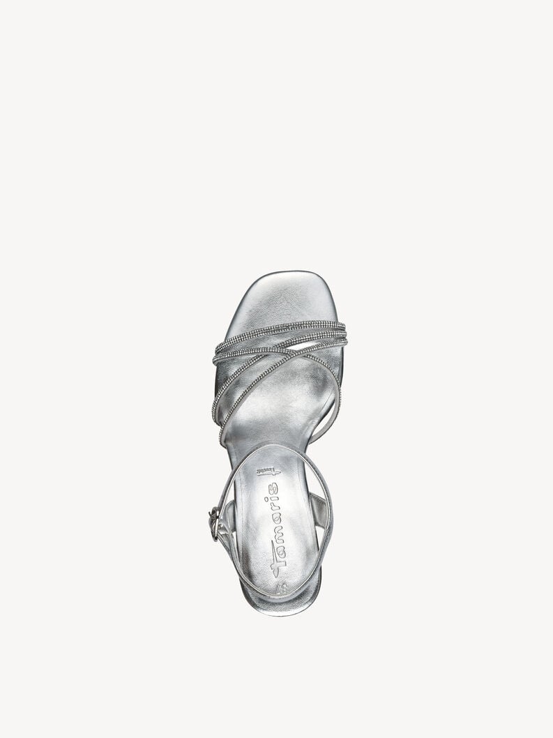 sandalo con tacco - argento 1-28036-42-941 compra tamaris sandali online