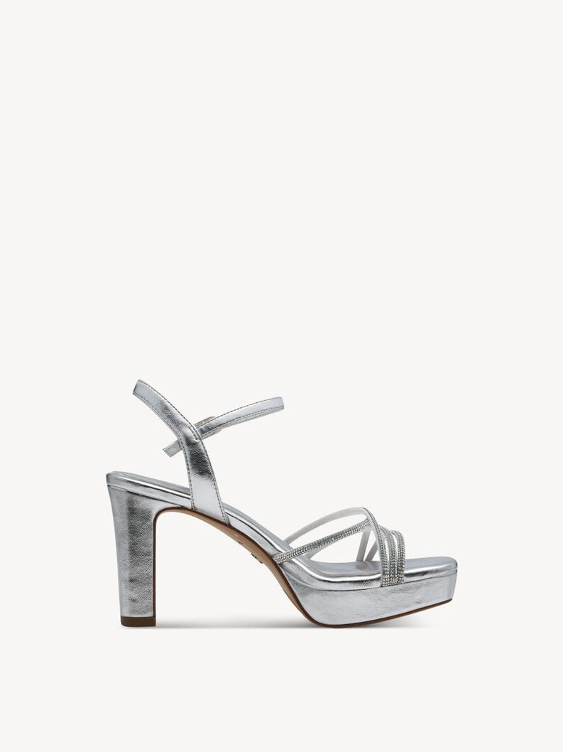sandalo con tacco - argento 1-28036-42-941 compra tamaris sandali online