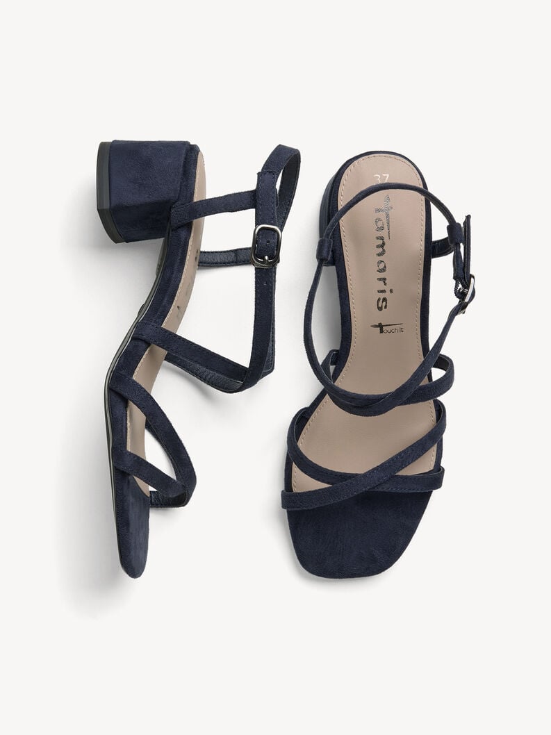 sandalo con tacco - blu 1-28204-42-805 compra tamaris sandali online