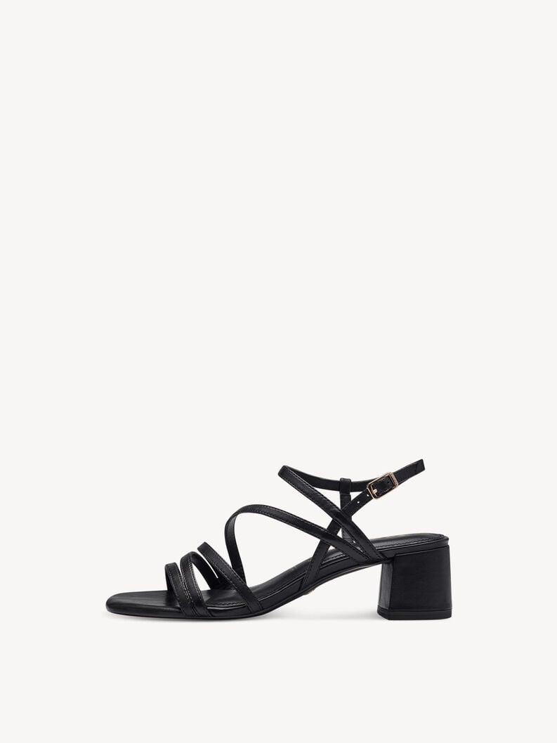 in pelle sandalo con tacco - nero 1-28211-42-001 compra tamaris sandali online