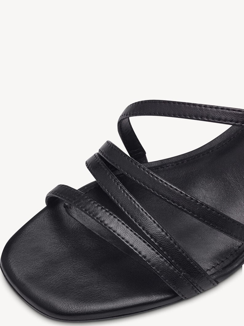 in pelle sandalo con tacco - nero 1-28211-42-001 compra tamaris sandali online